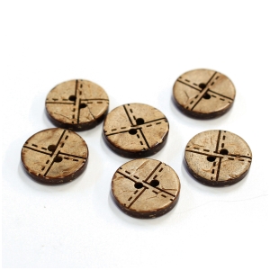 日本紐釦貿易 Nippon Chuko NBK ハワイアンボタン 15mm 6個 CG1302 日本紐釦貿易