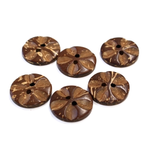 日本紐釦貿易 Nippon Chuko NBK ハワイアンボタン 18mm 6個 CG1320 日本紐釦貿易