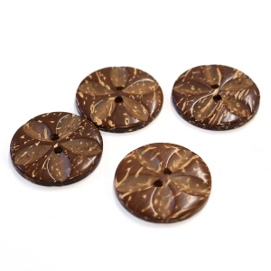 日本紐釦貿易 Nippon Chuko NBK ハワイアンボタン 25mm 4個 CG1322 日本紐釦貿易