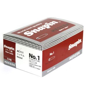 マーゼンプロダクツ マーゼンプロダクツ お徳用 スナッピン 安全ピン シルバー 27mm 5000本 AC111-1 ニッケル AC111-1-5000