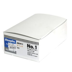 マーゼンプロダクツ マーゼンプロダクツ お徳用 スナッピン 安全ピン キリンス仕上げ ゴールド 27mm 5000本 AE411-1 AE411-1-5000