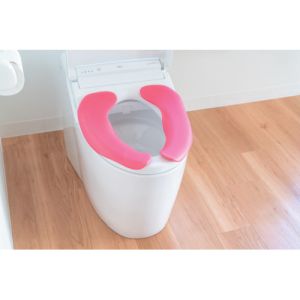 オカ オカ 29451 拭けるらくらく便座クッション ピンク