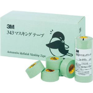 スリーエム 3M スリーエム 3M 343 マスキングテープ 60mm×18m 2巻入り