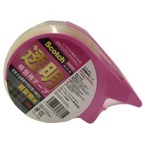 スリーエム 3M スリーエム 3M 309DSN スコッチ 透明梱包用テープ カッター付 48mm x 50