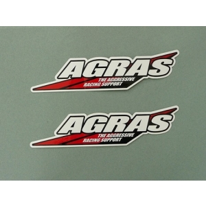 アグラス AGRAS アグラス 900-000-002 ステッカー 2枚組 170X40mm AGRAS