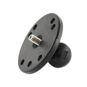 ラムマウント RAM MOUNTS ラムマウント RAM-B-202AU AMPSホールラウンドベース 1/4inch-20ネジ付 三脚ネジ用 1インチボール RAM MOUNTS