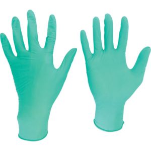 ミドリ安全 MIDORI ミドリ安全 VERTE-761H SS ニトリル使い捨て手袋 薄手 粉なし 緑 SS 200枚入