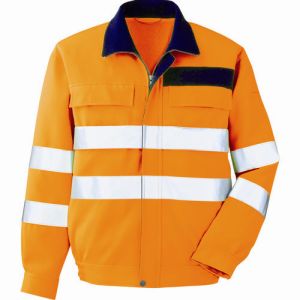 ミドリ安全 MIDORI ミドリ安全 VE 325-UE-S 高視認 ブルゾン オレンジ S