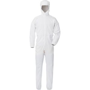 ミドリ安全 ミドリ安全 VEYS130W-LL ベルデクセル×エレパスU フード一体型つなぎ服 VEYS130W ホワイト LL