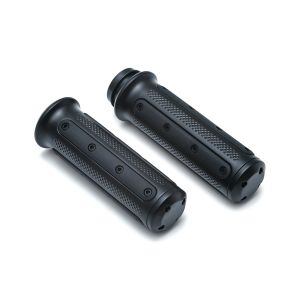 クリアキン Kuryakyn クリアキン T14-KUR6123 HEAVY INDUSTRYグリップ BLK HD 電スロ車(FLTRXSE 19除く) 08-21