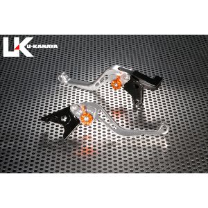 ユーカナヤ U-KANAYA U-KANAYA SU018-044-0203 レバーセット STD/ショート SV/BK GSX-R1000 07-08