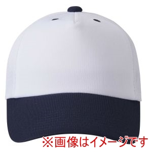 デサント DESCENTE デサント DB5SCP02M フロントパネルキャップ ホワイトxネイビー L