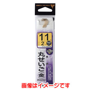 がまかつ Gamakatsu がまかつ 糸付 丸せいご 金 60cm 13号 ハリス 3 11-304