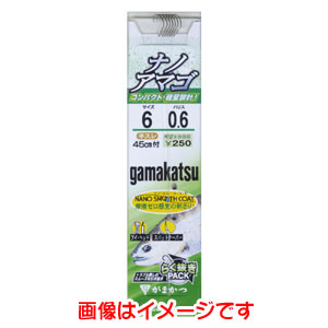 がまかつ Gamakatsu がまかつ 糸付 ナノアマゴ ナノスムースコート 6号 ハリス 0.4 11-987