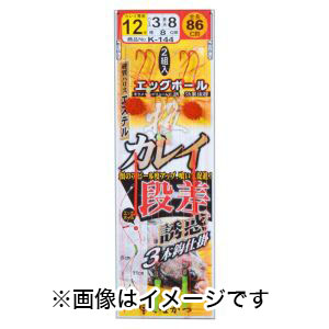 がまかつ Gamakatsu がまかつ 投カレイ段差誘惑3本仕掛 12-3 K144 45334
