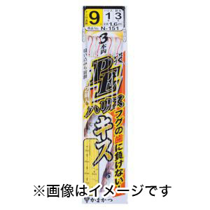 がまかつ Gamakatsu がまかつ Gamakatsu PEハリスキス投仕掛 3本 9-1 N151 45873