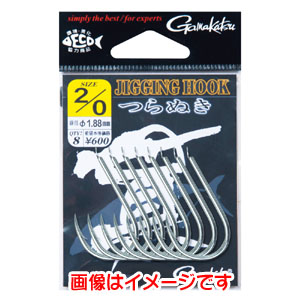 がまかつ Gamakatsu がまかつ ジギングフック 貫 つらぬき 銀 5/0号 68-428