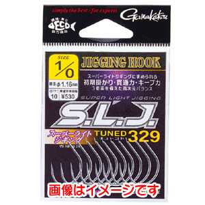 がまかつ Gamakatsu がまかつ ジギングフック SLJ チューンド329 1/0号 68-810