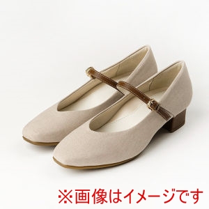 アシックス ASICS アシックス AO-10243 ROOMY PUMPS ベージュxブラウン 22.5cm