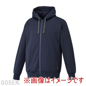 ゴーセン GOSEN ゴーセン W2540 裏起毛ストレッチジップアップパーカー ネイビー SS