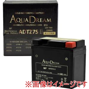 AQUA DREAM AQUA DREAM ADTZ7SII バイク用バッテリー GOLD Motorcycle Battery 液入充電済み メーカー直送 代引不可 北海道沖縄離島不可