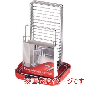 パール金属 パール金属 HB-311 シンプルストレージ 包丁 まな板スタンド レッド