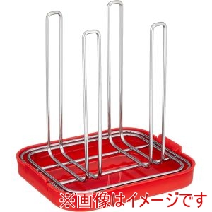 パール金属 パール金属 HB-494 シンプルストレージ ペットボトル グラススタンド レッド