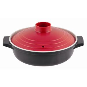 パール金属 パール金属 プチクック ふっ素加工IH対応 ガラス蓋付すきやき鍋 16cm HB-2456