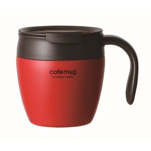 パール金属 パール金属 マグカップ トマトレッド 330ml 真空蓋付 カフェマグアンティーク HB-4032