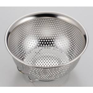 パール金属 パール金属 アットアクア ステンレス製 パンチボウル型 ザル 13cm 足付 HB-4108