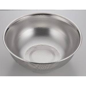 パール金属 パール金属 アットアクア ステンレス製 パンチボウル型 ザル 27cm 足付 HB-4113