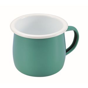 パール金属 パール金属 プチッと ホーローマグカップ樽型 400ml ブルー HB-5361