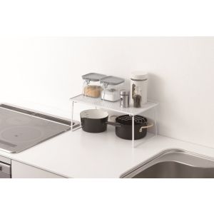 パール金属 Pearl パール金属 HB-5552 キッチンフィット積み重ね棚 足折れ