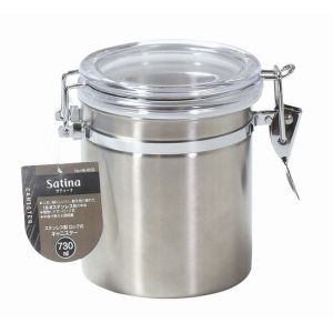 パール金属 パール金属 サティーナ ステンレス製ロック式キャニスター730ml HB-6532