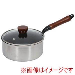 パール金属 パール金属 HC-208 ファストクック 2層鋼ダイヤモンドコートIH対応ガラス蓋付片手鍋18cm