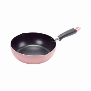 パール金属 パール金属 ふっ素加工IH対応 目盛付料理フライパン 24cm ピンク HC-0397