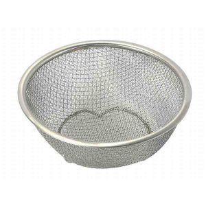 パール金属 パール金属 ベーシスライン ステンレス製ダブルメッシュボウル型ザル 15cm HC-0420