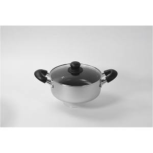 パール金属 パール金属 スマート チョイス ハード加工 IH対応 ガラス蓋付 両手鍋2 0cm HC-0673