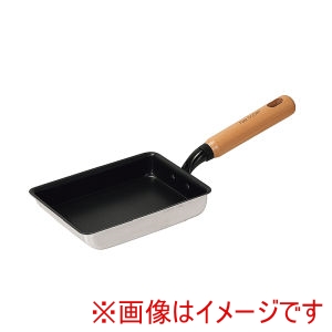 パール金属 Pearl パール金属 ファストクック プラス 2層鋼 ダイヤモンドコート 木柄 玉子焼 13×18cm HC-0893