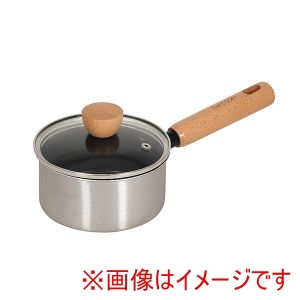 パール金属 Pearl パール金属 ファストクック 2層 鋼ダイヤモンドコート ガラス蓋付き 木柄 片手 鍋 14cm HC-0929