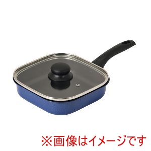 パール金属 Pearl パール金属 ニューハコパン ふっ素加工 IH対応 ガラス蓋付き 角型 フライパン 20×20cm HC-1089
