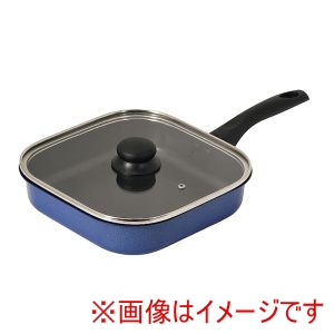 パール金属 Pearl パール金属 ニューハコパン ふっ素加工 IH対応 ガラス蓋付き 角型 フライパン 24×24cm HC-1090
