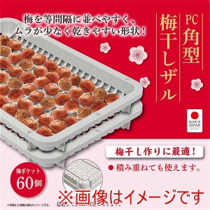 パール金属 Pearl パール金属 PC 角型 梅干し ザル HC-1251