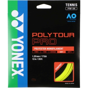 ヨネックス YONEX ヨネックス ポリツアープロ 120 1.20mm フラッシュイエロー PTGP120 557 YONEX