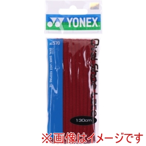 ヨネックス YONEX ヨネックス テニス オーバルシューレース AC570 レッド 001 130