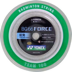 ヨネックス YONEX ヨネックス BG66 フォース 0.65mm BG66Fサイズ-1 ホワイト ロール100m BG66F1 011 YONEX