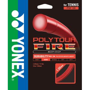 ヨネックス YONEX ヨネックス ポリツアーファイア 120 1.20mm レッド PTGF120 001 YONEX
