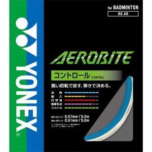ヨネックス YONEX ヨネックス エアロバイト 0.61mm ホワイト ブルー BGAB 207 YONEX