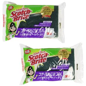 スリーエム 3M スリーエム 3M スコッチブライト 抗菌ウレタンスポンジたわし 2個パック ( キッチンスポンジ )