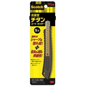 スリーエム 3M スリーエム 3M TI-DSA スコッチ 高硬度チタンコートカッター プロ仕様 オートロック式 S型